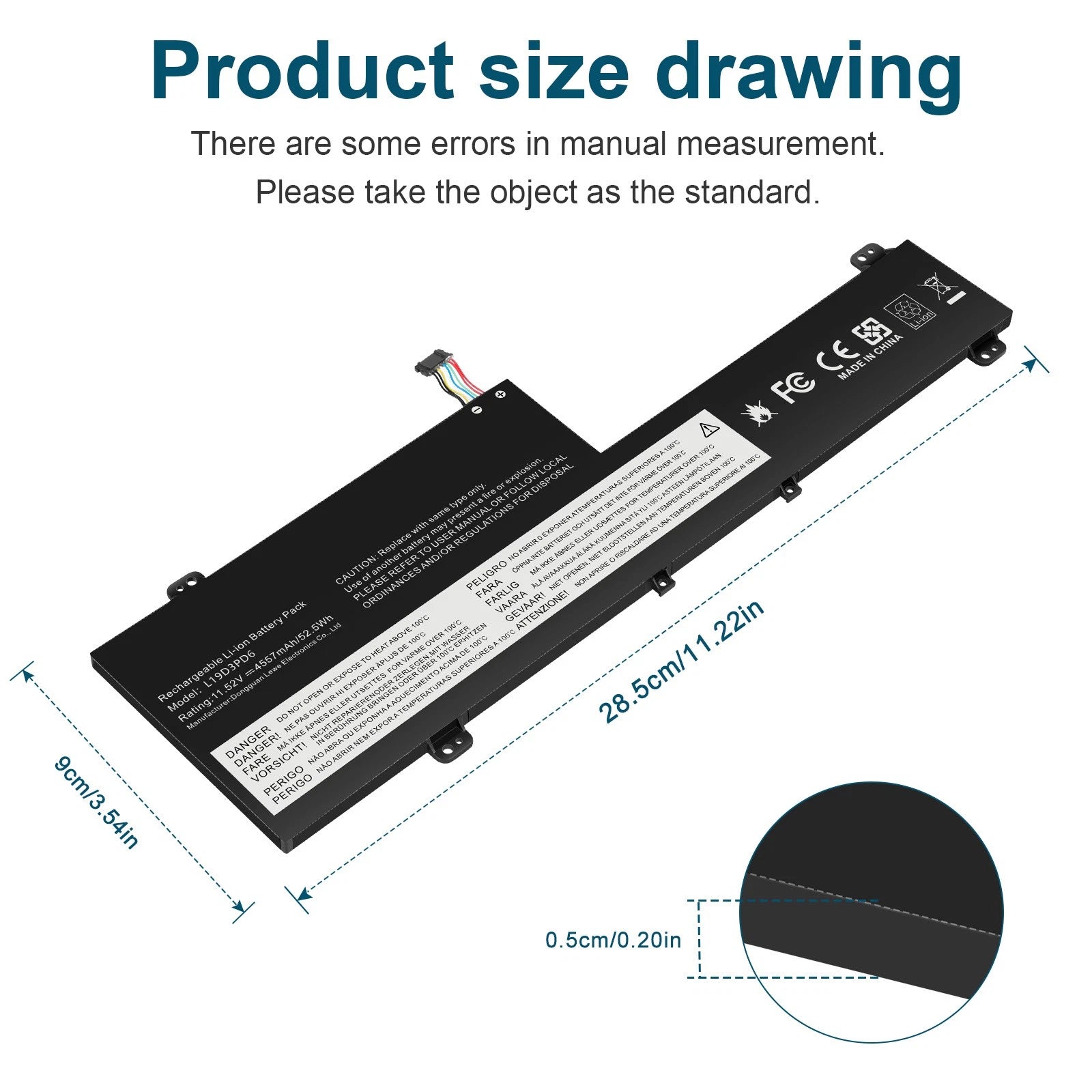 New Battery L19C3PD6 L19M3PD6 For Lenovo ideapad Flex 5-14IIL05 5-14ITL05 52.5wh