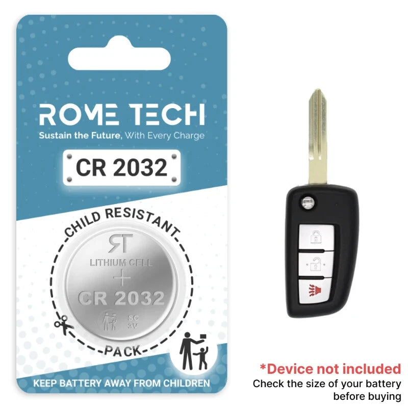 Key Fob Battery Replacement for Nissan Rogue 2019 2018 2017 2016 2015 - 2008