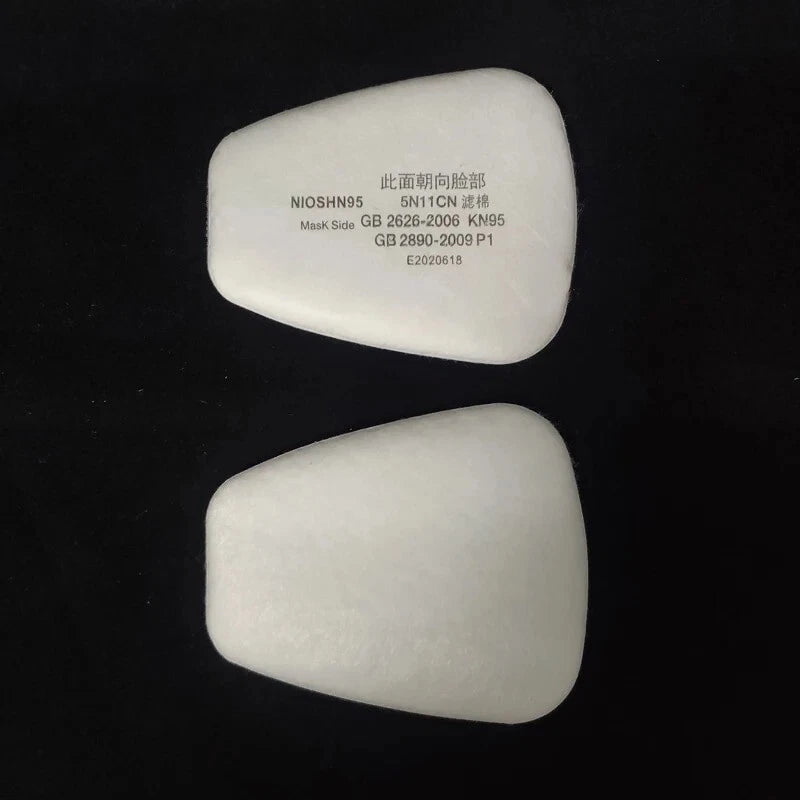 60PCS 5N11 Cotton Filter +2Pcs 501 Retainer Cover For 6001/6200/7502/7000 Series