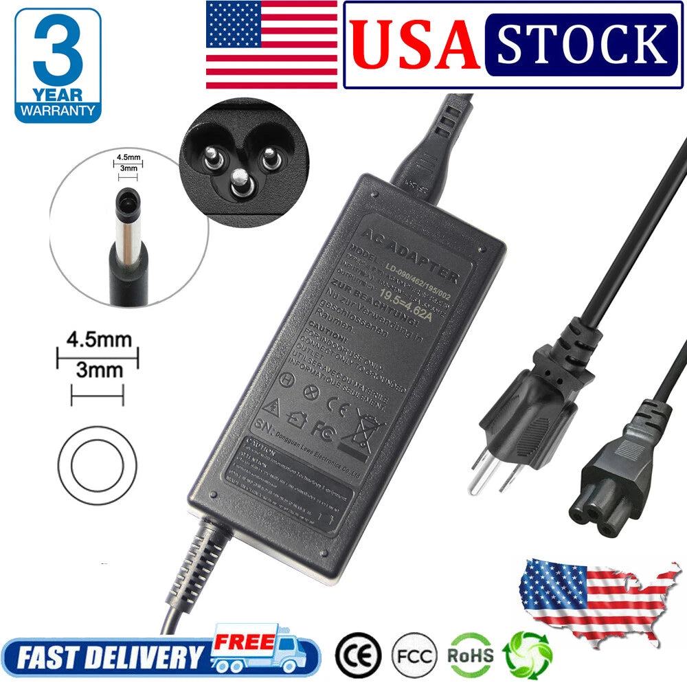 NEW Laptop 0RT74M LA90PM111 PA-1900 AC Adapter Charger 19.5V 4.62A 90W FOR Dell