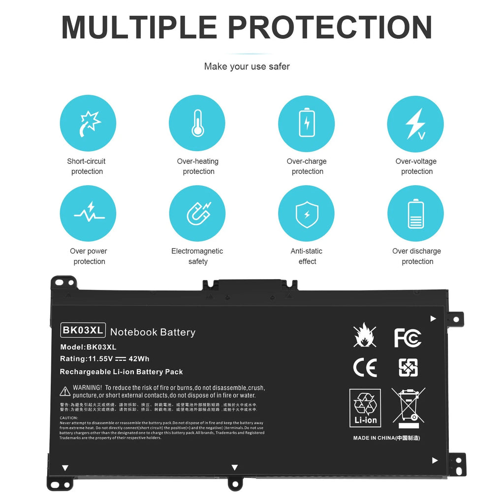 Battery for HP Pavilion x360 14m-ba000 14m-ba011dx 14m-ba013dx 14m-ba014dx New