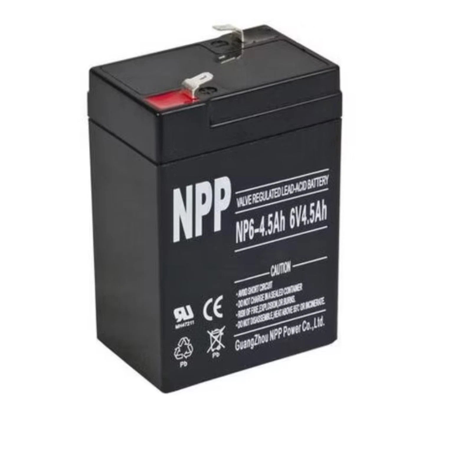 NPP NP6-4.5Ah 6V 4.5Ah AGM VRLA General Series Battery