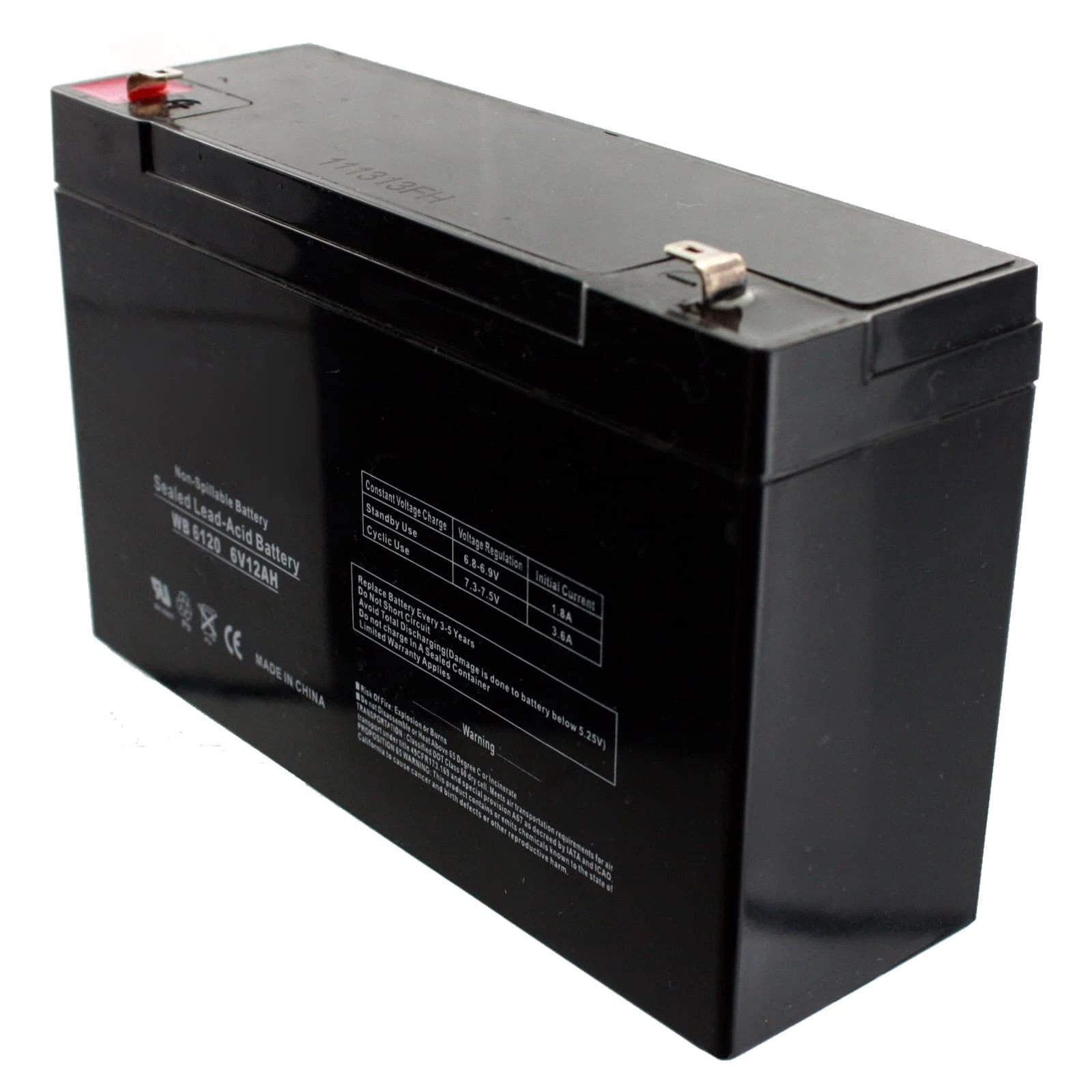 New 4pc 6V 12Ah SLA F1 UPS System Battery Compatible With UB6120, D5736