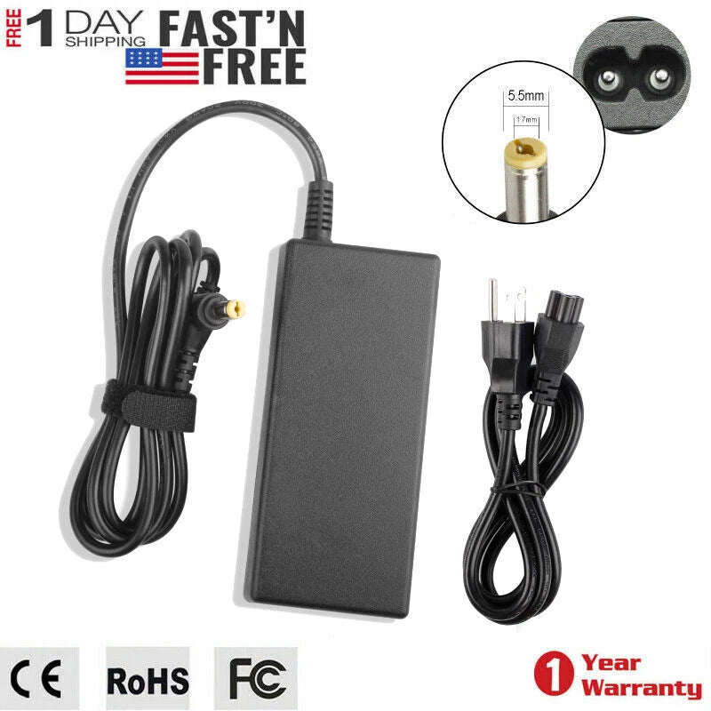Laptop Notebook Power Supply Charger Adapter for Acer 19V 3.42A 65W 5.5*1.7mm