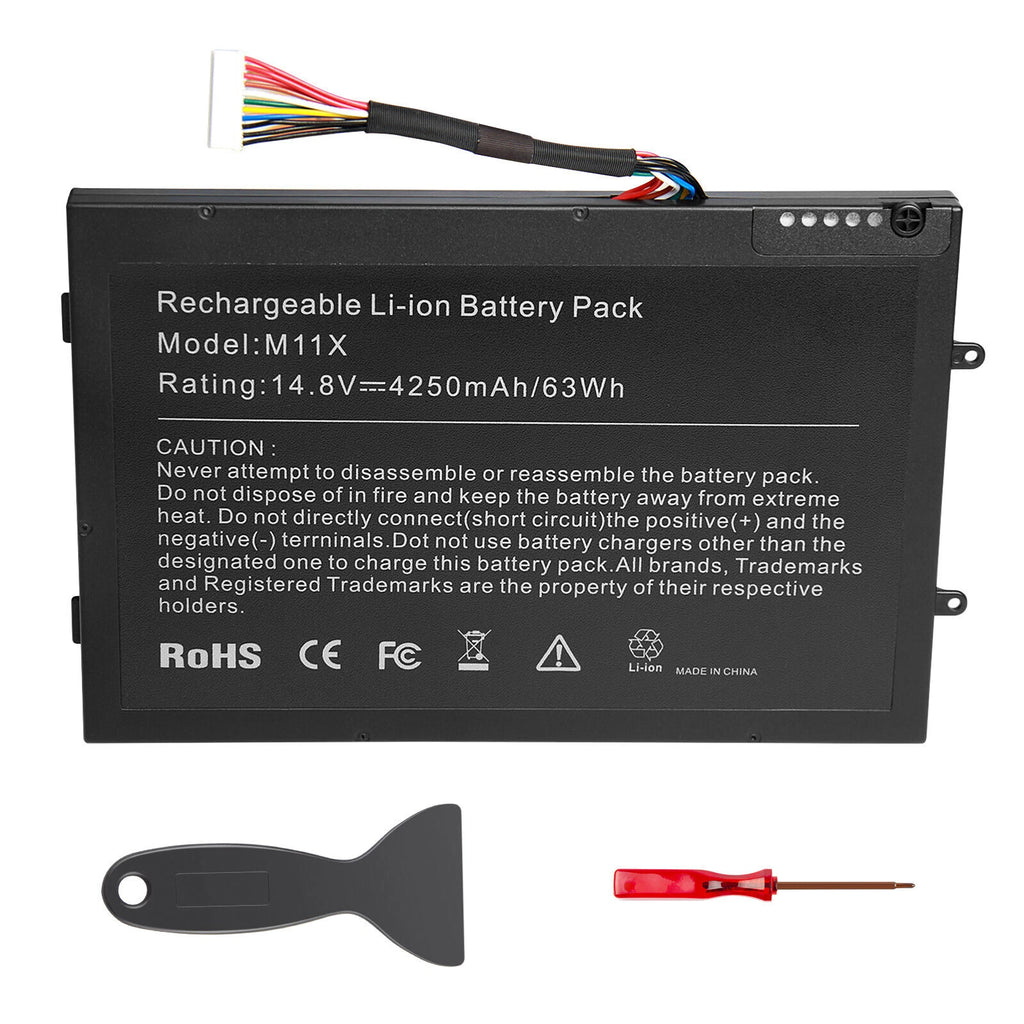 ??Replace Battery For Dell Alienware M11x M14x R1 R2 PT6V8 KR-08P6X6 T7YJR P06T