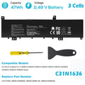 Battery For Asus VivoBook Pro N580VN M580VD NX580VD X580VN Series C31N1636 47Wh