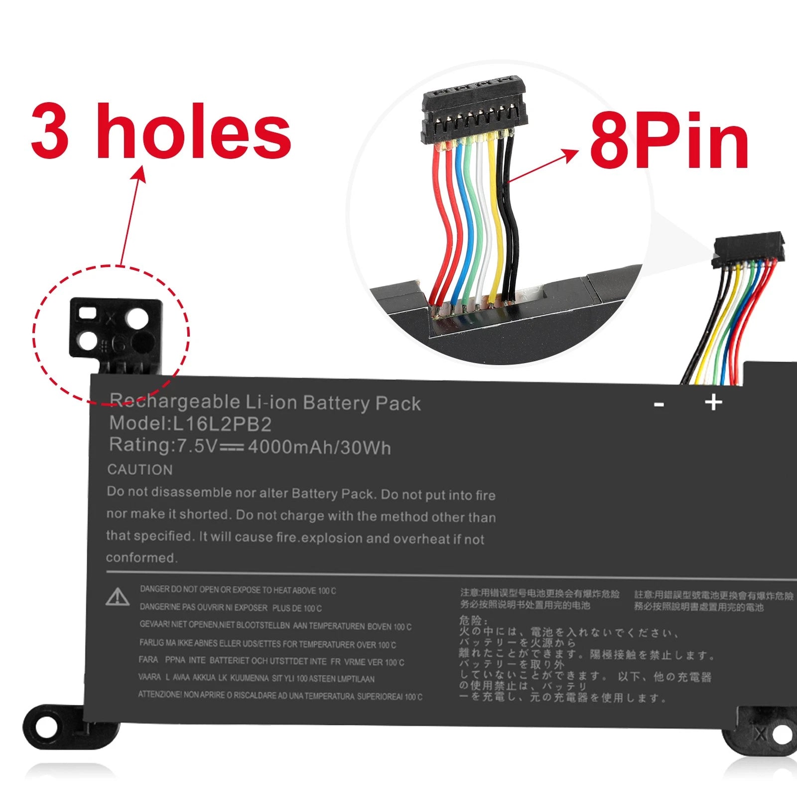 L16L2PB3 L16L2PB1 L16C2PB2 L17L2PF1 Battery for Lenovo IdeaPad 320-15ABR 30wh