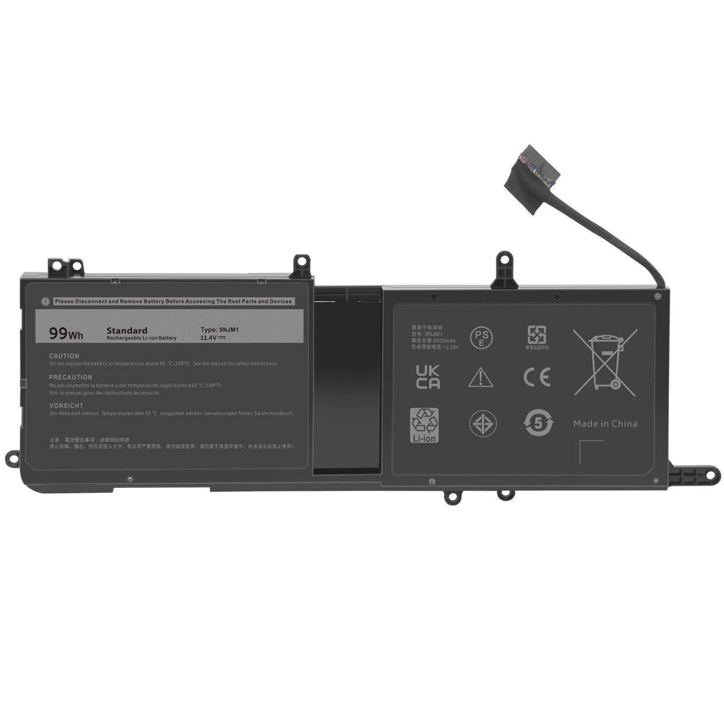Battery 9NJM1 For Dell Alienware 15 R3 17 R4 MG2YH HF250 0546FF P31E 99Wh
