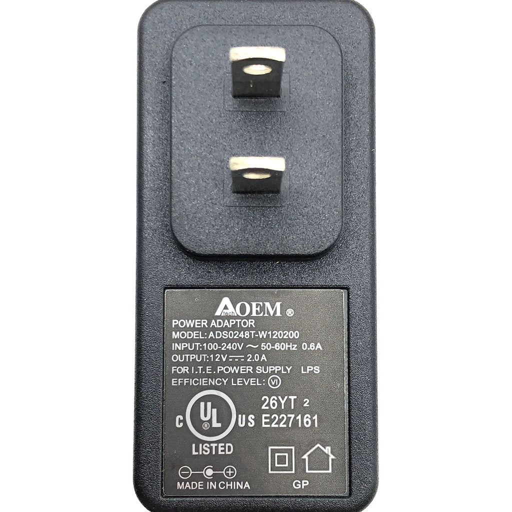 NEW Original Atech OEM ADS0248T-W120200 Power Supply Adapter 12V 2A Plug-In