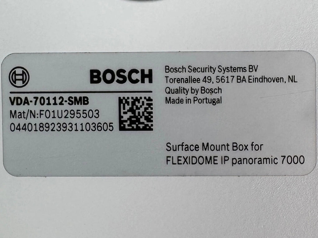 NEW Bosch Surface Mount Box VDA-70112-SMB for Flexidome IP Panoramic 7000 MP