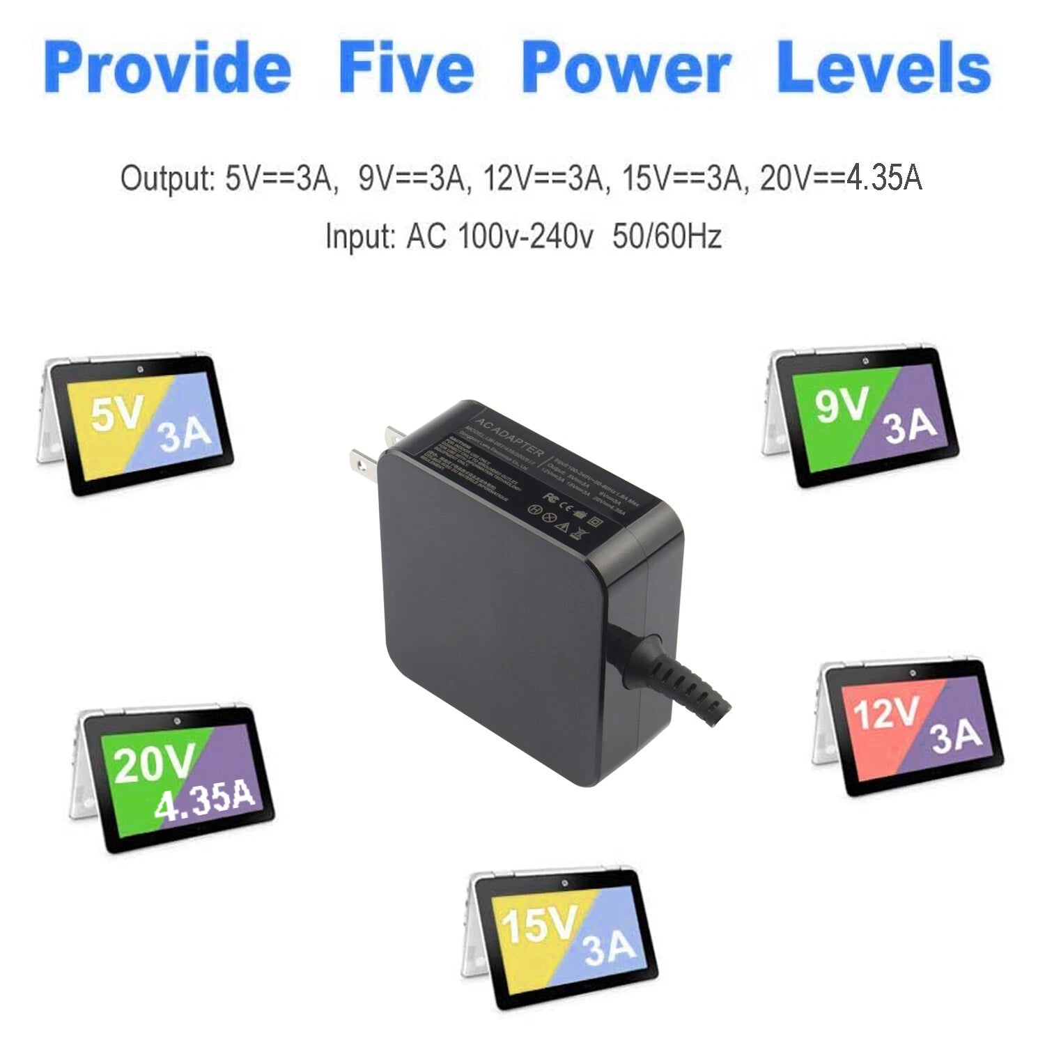 Power Adapter for Macbook Air 13inch A2337/A2179/A1932 USB Type-C 87W Charger