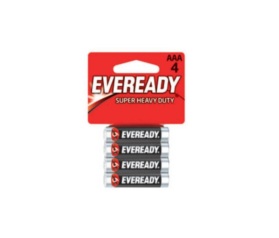 Eveready Super Heavy Duty Batteries, AAA, 4-Count, Energizer