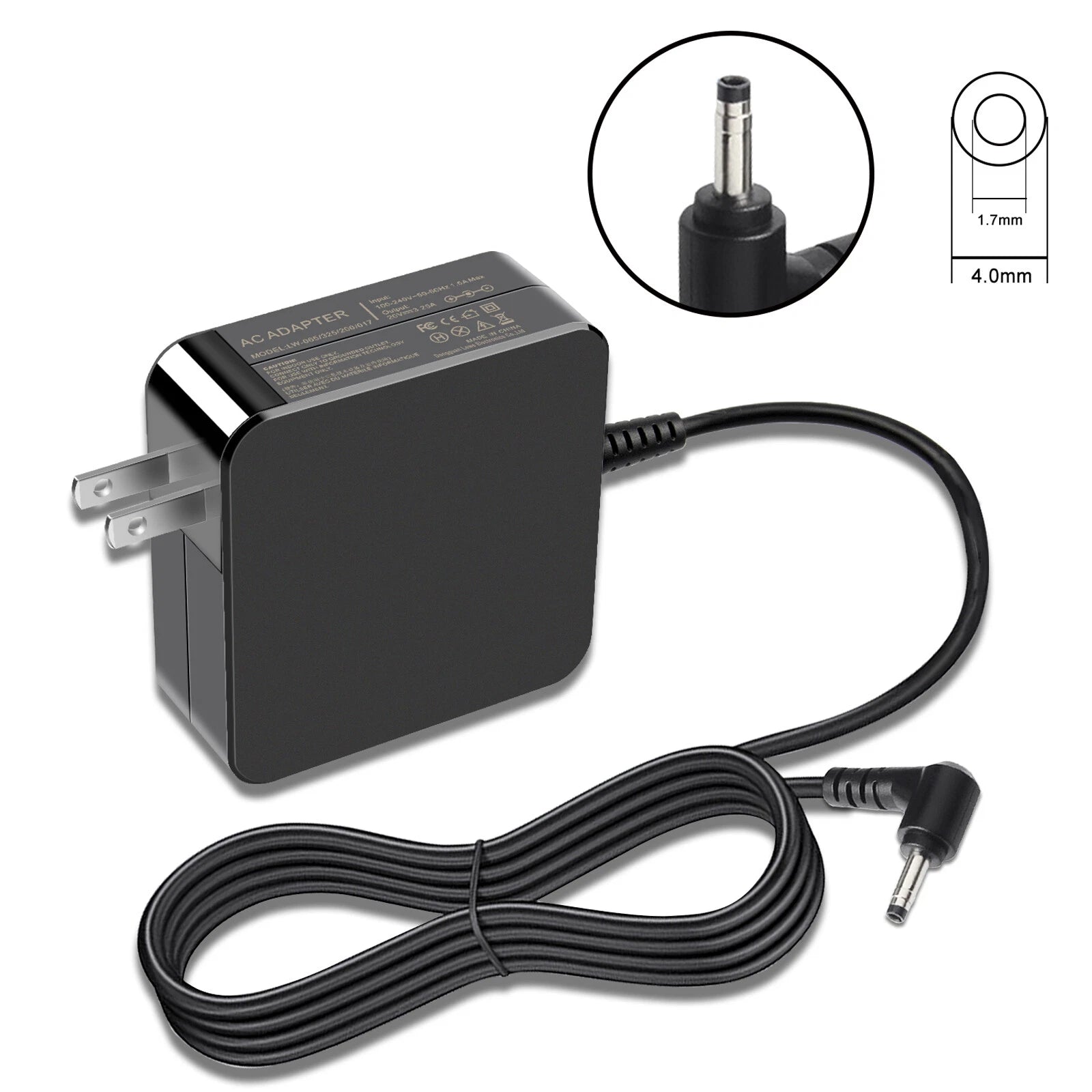 AC Adapter 65W Charger for Lenovo IdeaPad 330S-15IBK S340-15IWL 1-14AST-05 Power