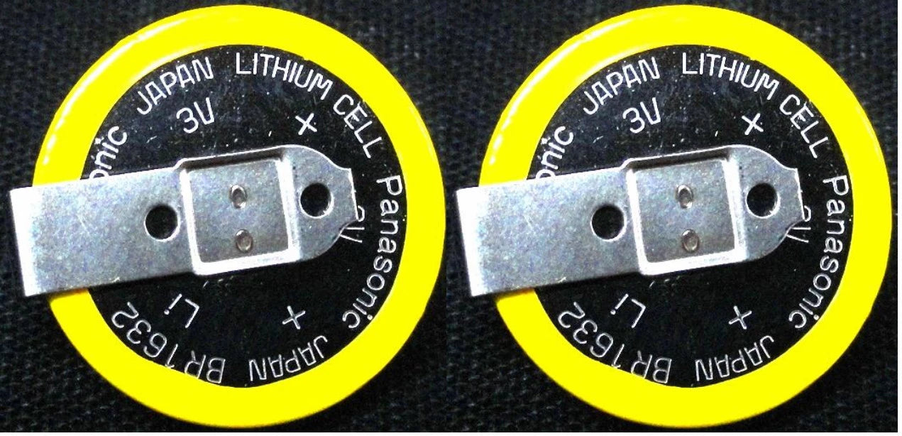 Brand New "2" Panasonic BR-1632 /HFN Lithium Coin 3V Cell Battery, 120mAh