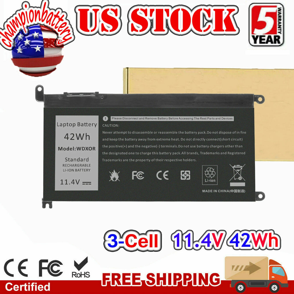 42Wh Laptop Battery For Dell Inspiron 17 5000 series 17 5765 5767 5770 WDXOR