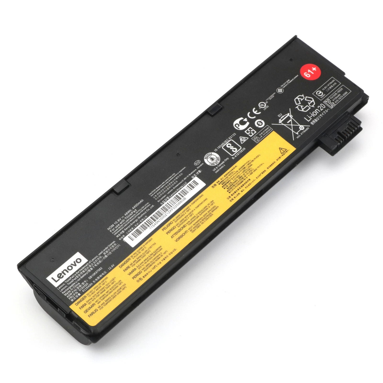 Genuine OEM 61+ Battery For Lenovo Thinkpad T470 T480 T570 01AV425 01AV424 48Wh