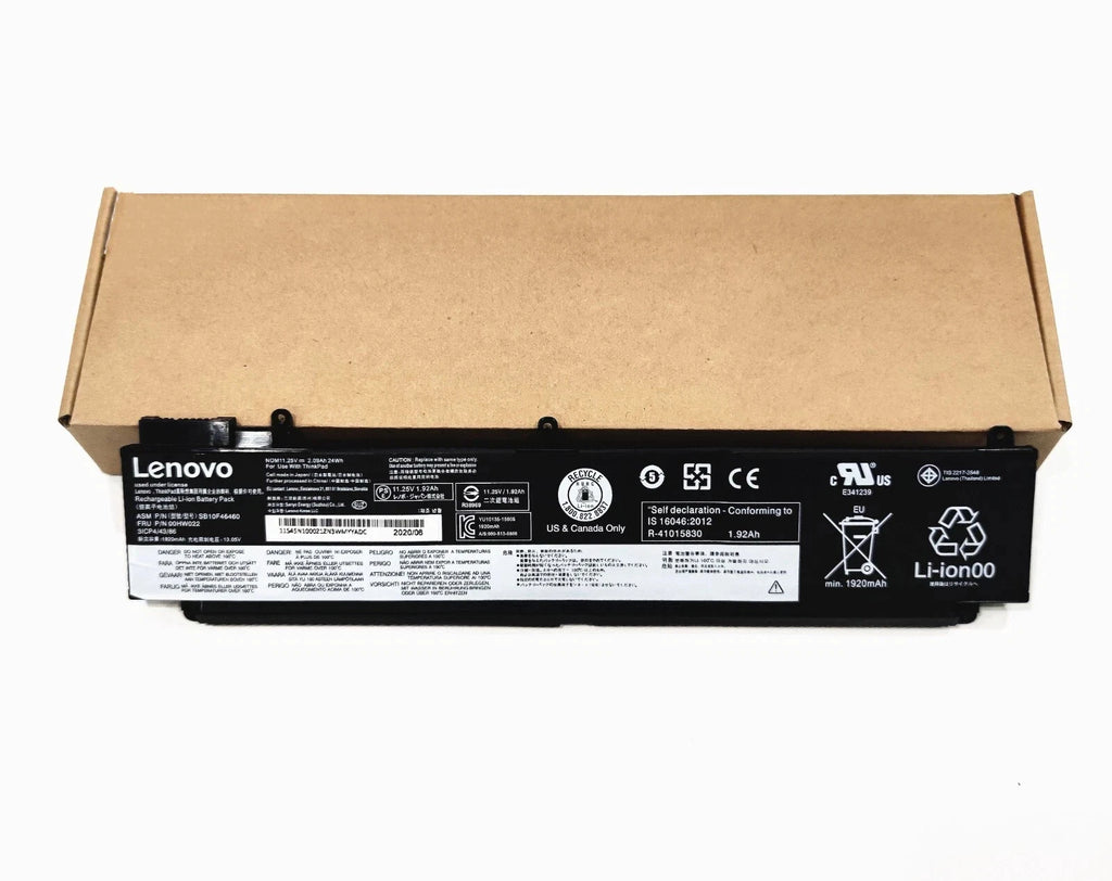 Genuine 24Wh Battery 00HW022 For Lenovo ThinkPad T460s T470s SB10F46460 00HW023
