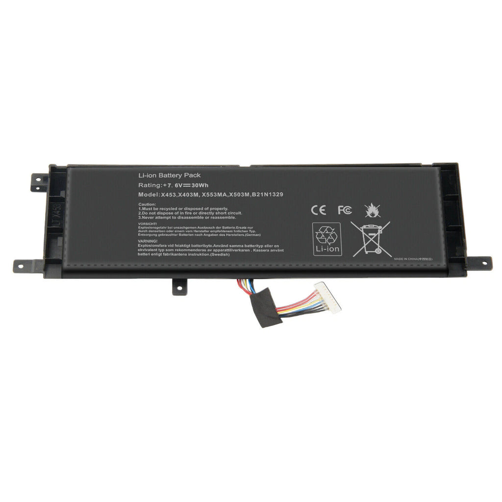 B21N1329 Laptop Battery For Asus X453MA-0132DN3530 X553M X553MA -7.6V 30Wh