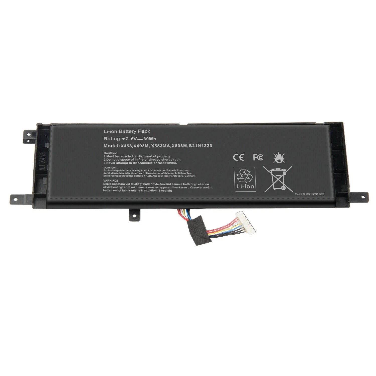 B21N1329 Laptop Battery For Asus X453MA-0132DN3530 X553M X553MA -7.6V 30Wh