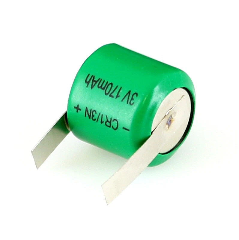 3V 170mAh CMOS Memory Lithium Battery w/Tabs Compatible With C2L76, K58L, DL1/3N