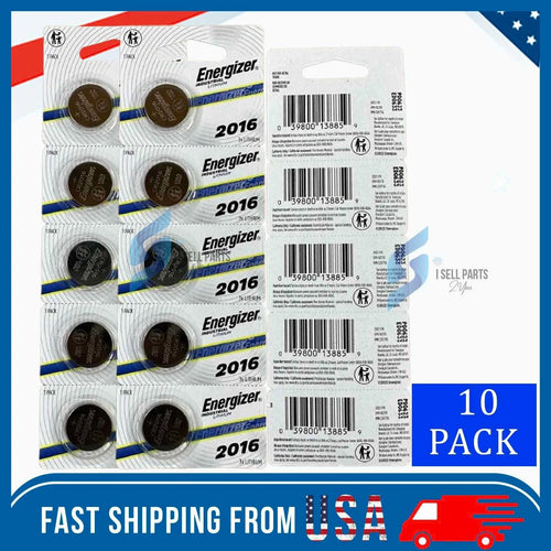 10 NEW ENERGIZER CR2016 CR 2016 BL DL2016 ECR 2016 3v LITHIUM Batteries Exp 2033