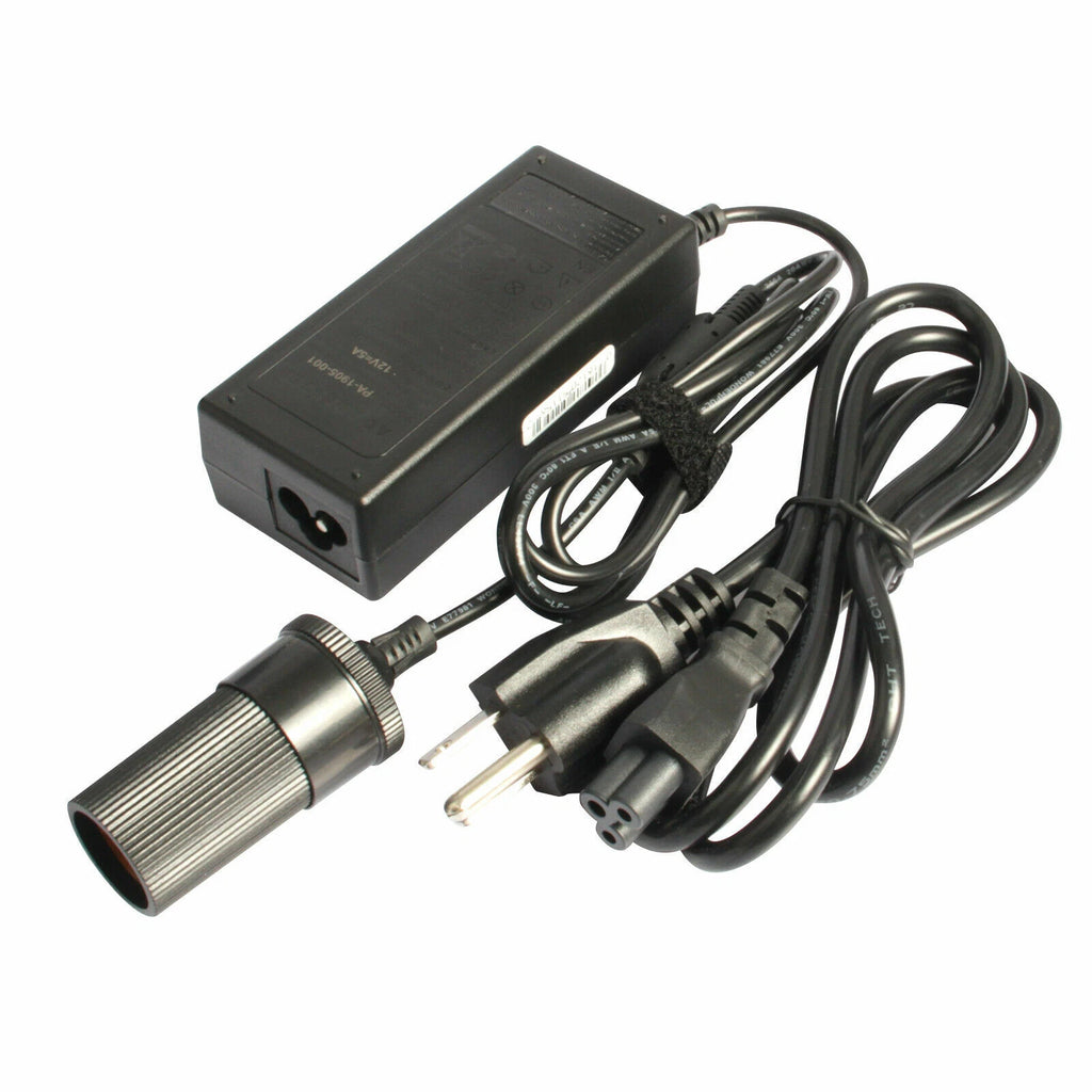 110V AC to DC 12V 5A Car Power Adapter Converter Cigarette Lighter Socket 60W