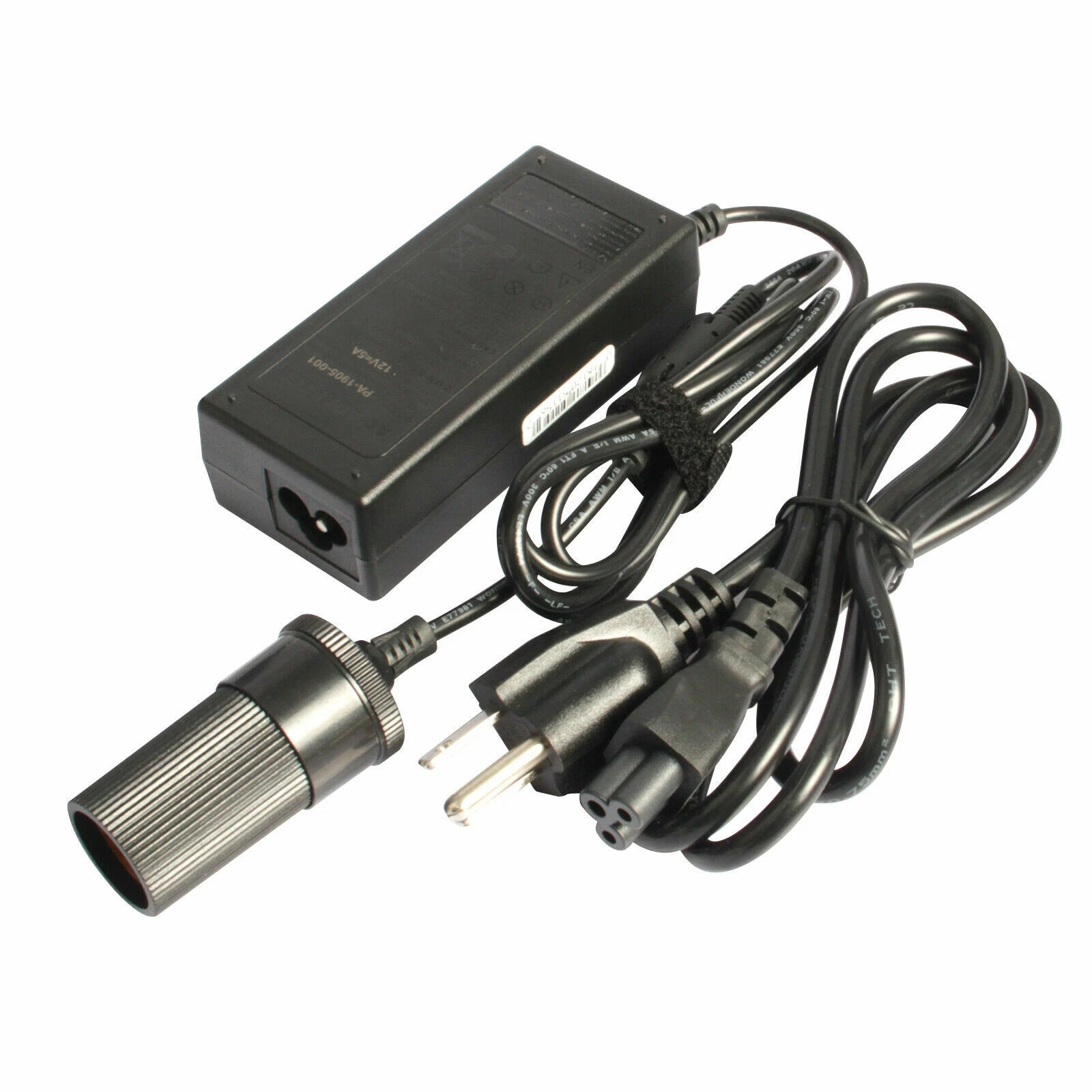 110V AC to DC 12V 5A Car Power Adapter Converter Cigarette Lighter Socket 60W
