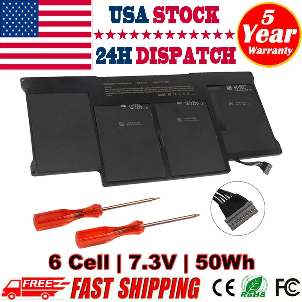 Replace A1496 A1405 Battery For Apple Macbook Air 13'' A1466 2013 2014 2015 2017