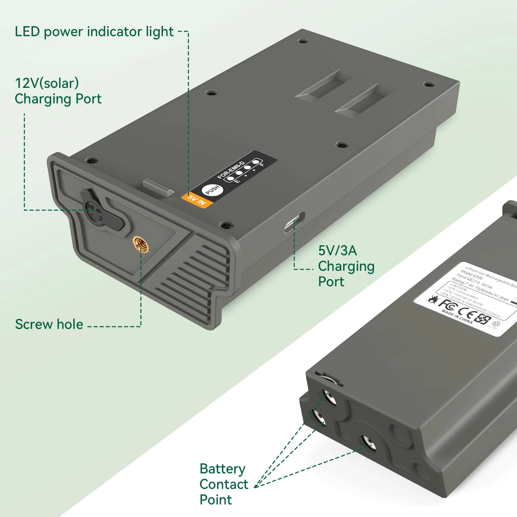 2-pack Battery For Tac-tacam Reveal X Gen 2.0, 3.0, X, X Pro, Pro 3.0, SK, XB