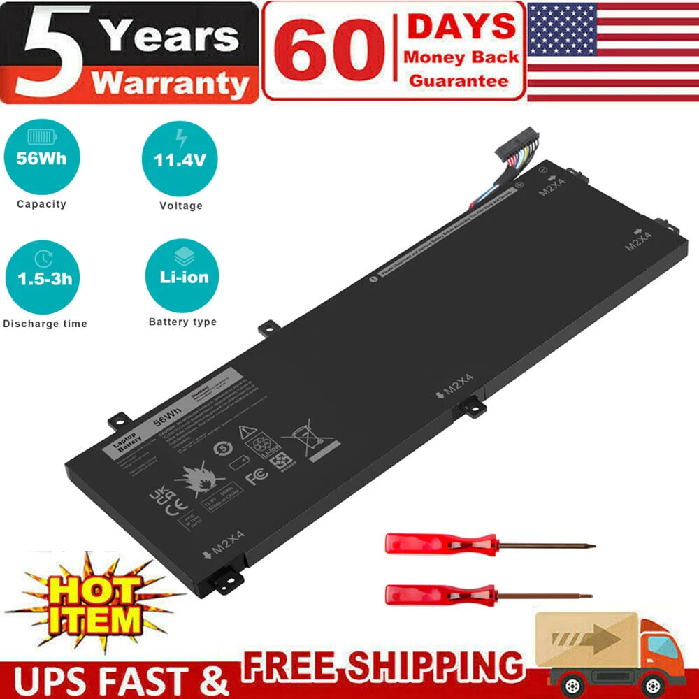H5H20 Battery For Dell XPS 15 9550 9560 9570 Precision 5530 5520 M5520 RRCGW