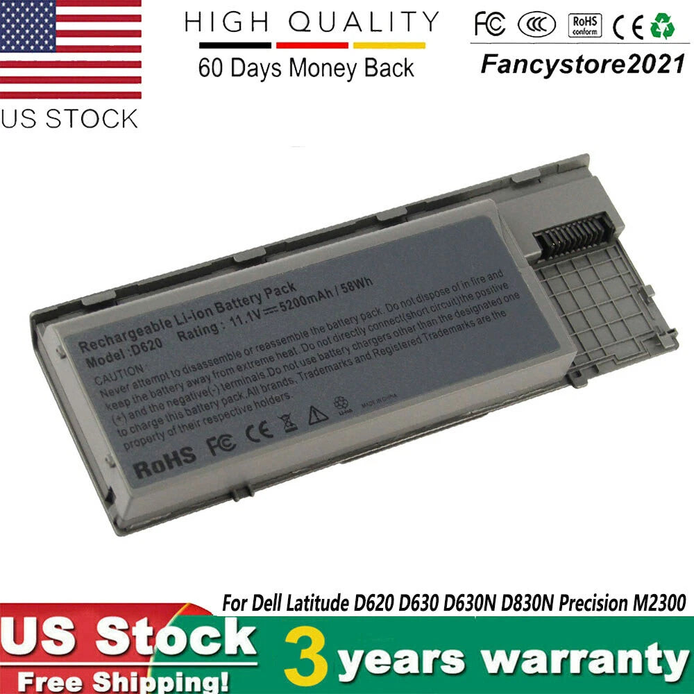 Laptop Battery for Dell Latitude D620 D630 D631 D640 M2300 Type PC764 TC030