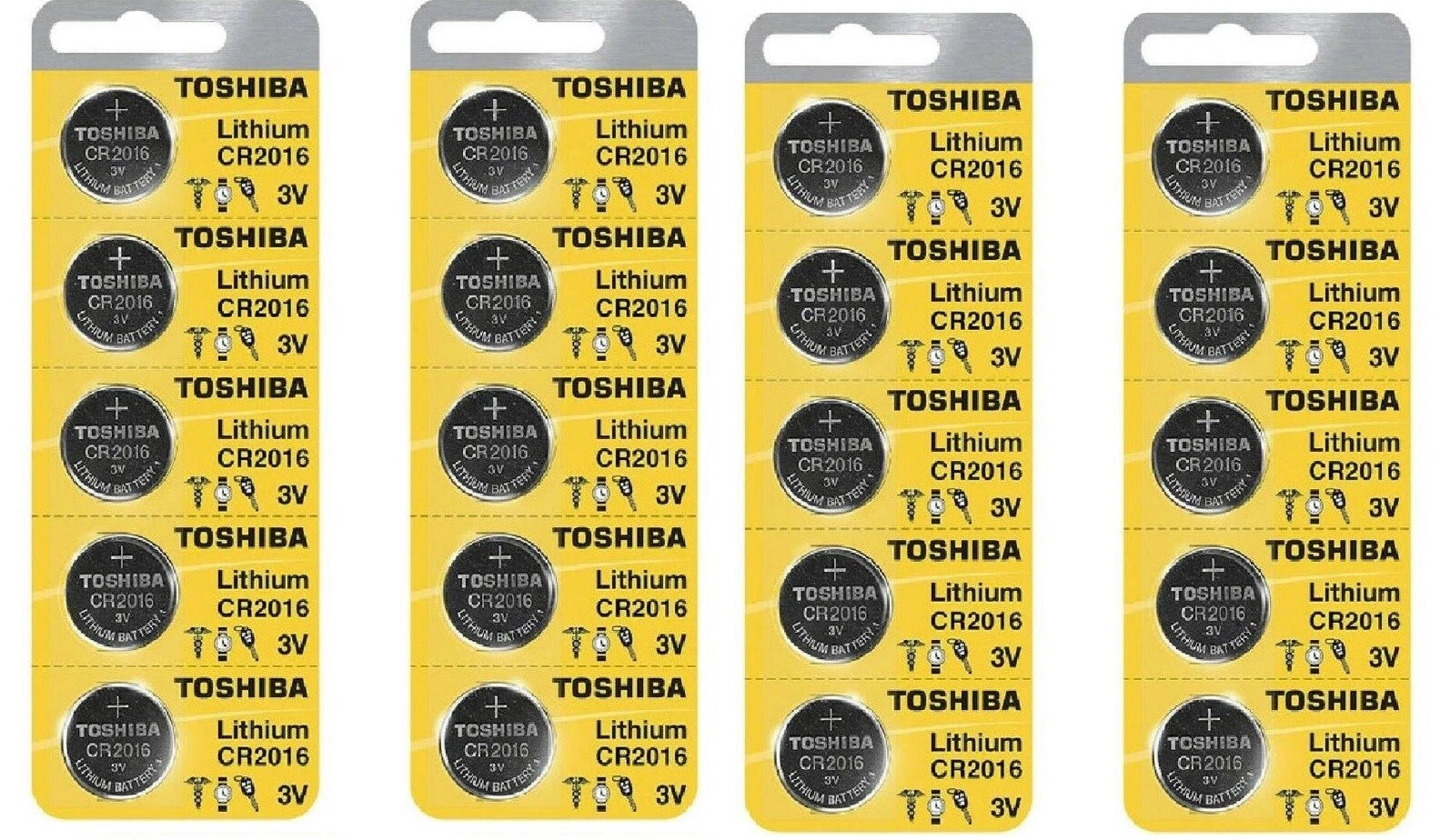 20 New Original Toshiba CR2016 CR 2016 3V LITHIUM BATTERY BR2016 DL2016 Watch