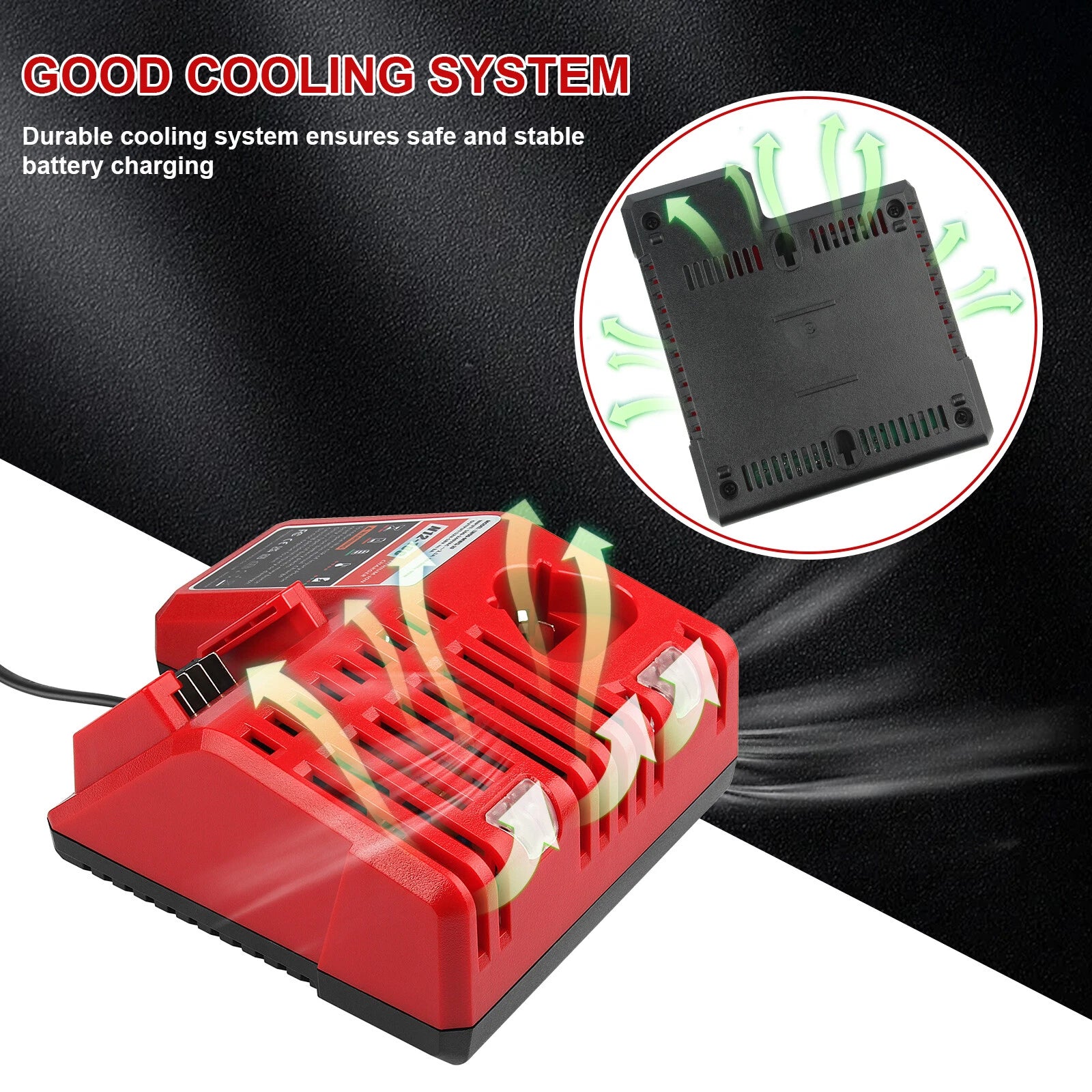 For Milwaukee for 12V for M18 18V Battery Charger 48-59-1812 Lithium 12V 18Volt