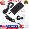 12V 5A Charger AC Power Adapter For Bluetooth Wireless Speaker LED Lights Router