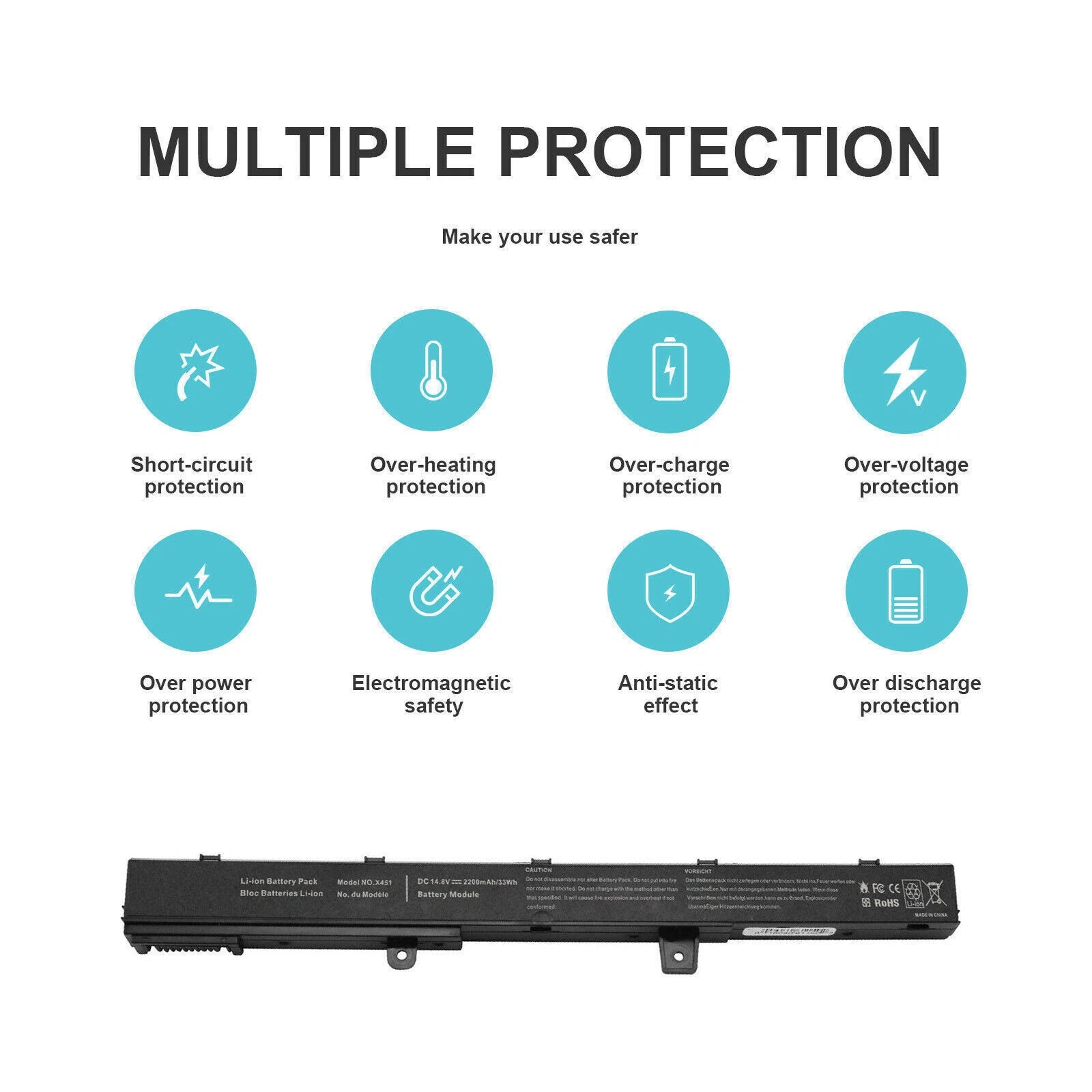 ?Laptop Battery For ASUS X551M Series A31N1319 A41N1308 X45LI9C YU12008-13007D