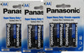 12 Panasonic AA Super Heavy Duty Batteries