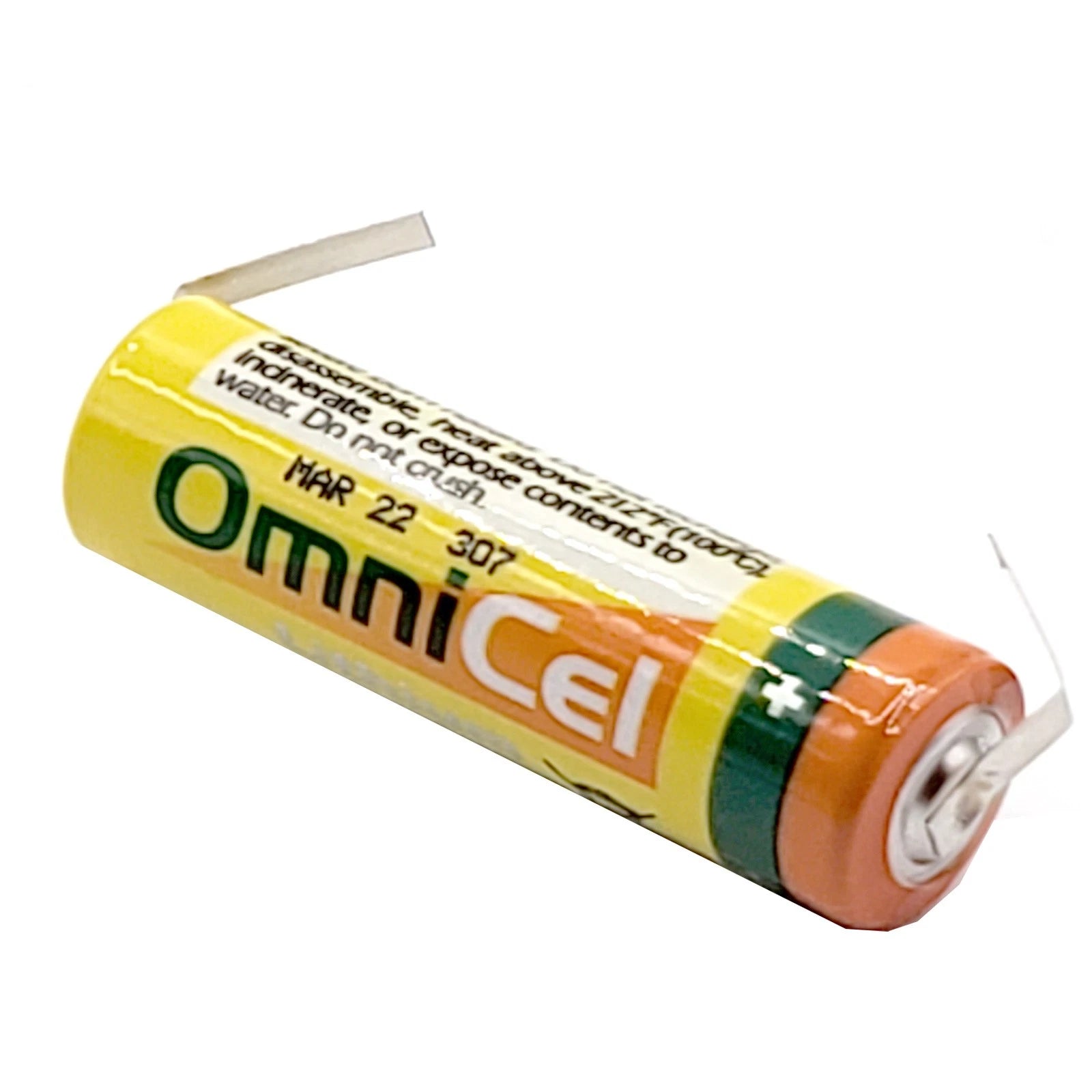 OmniCel ER14505HD 3.6V AA Lithium Battery w/ Tabs Sensors Detectors