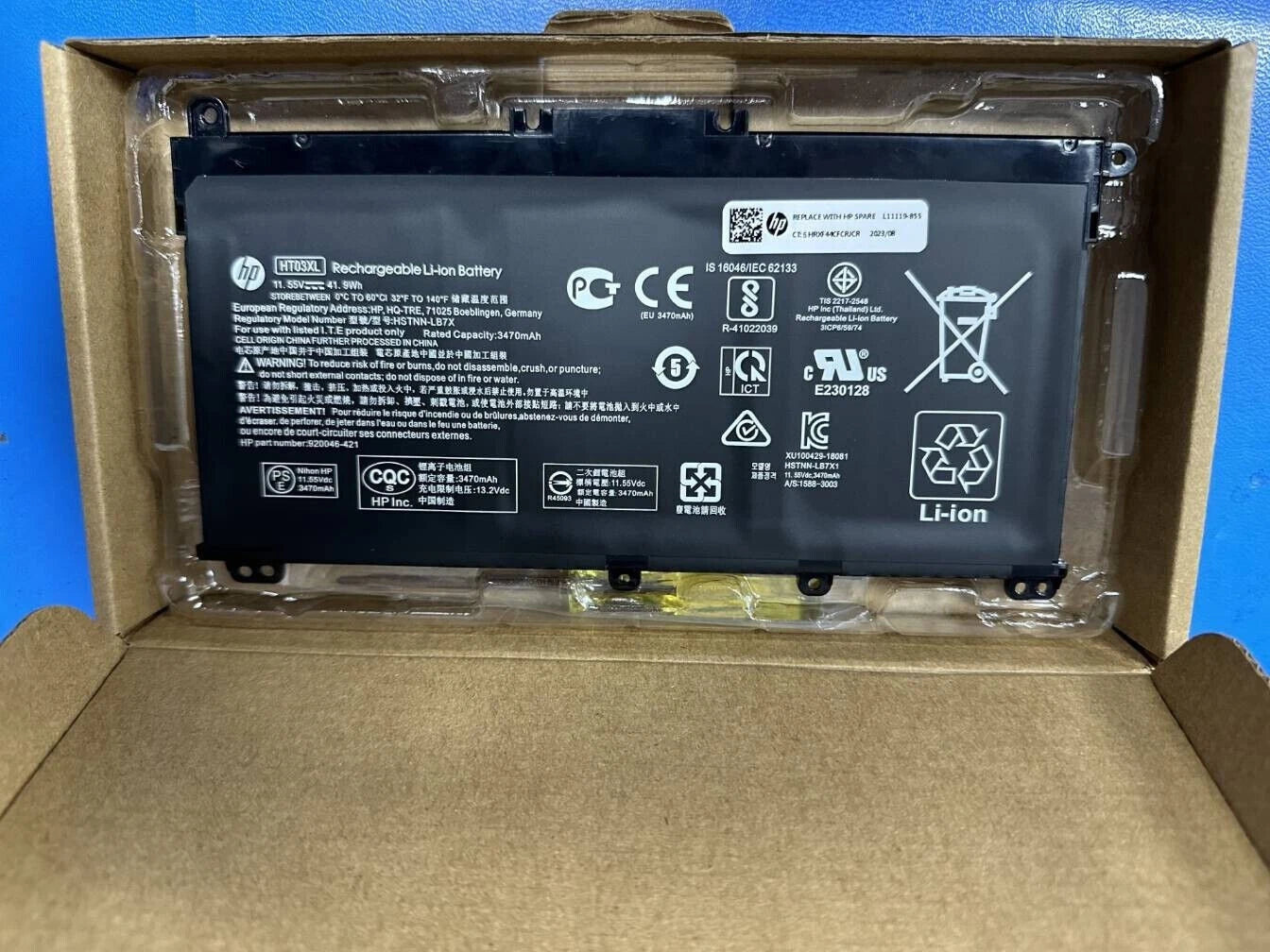 Genuine HT03XL Battery for HP Pavilion 15-DA 15-DB 15-DW 15-DY 14-CE 14-CF 14-DF