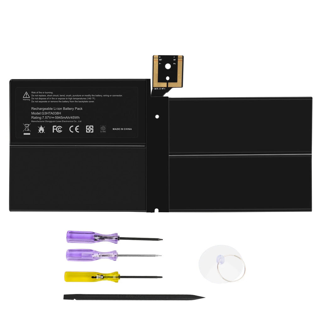 Battery G3HTA038H For Microsoft Surface Pro 5 6 Model 1796 1807 1809 DYNM02 45WH