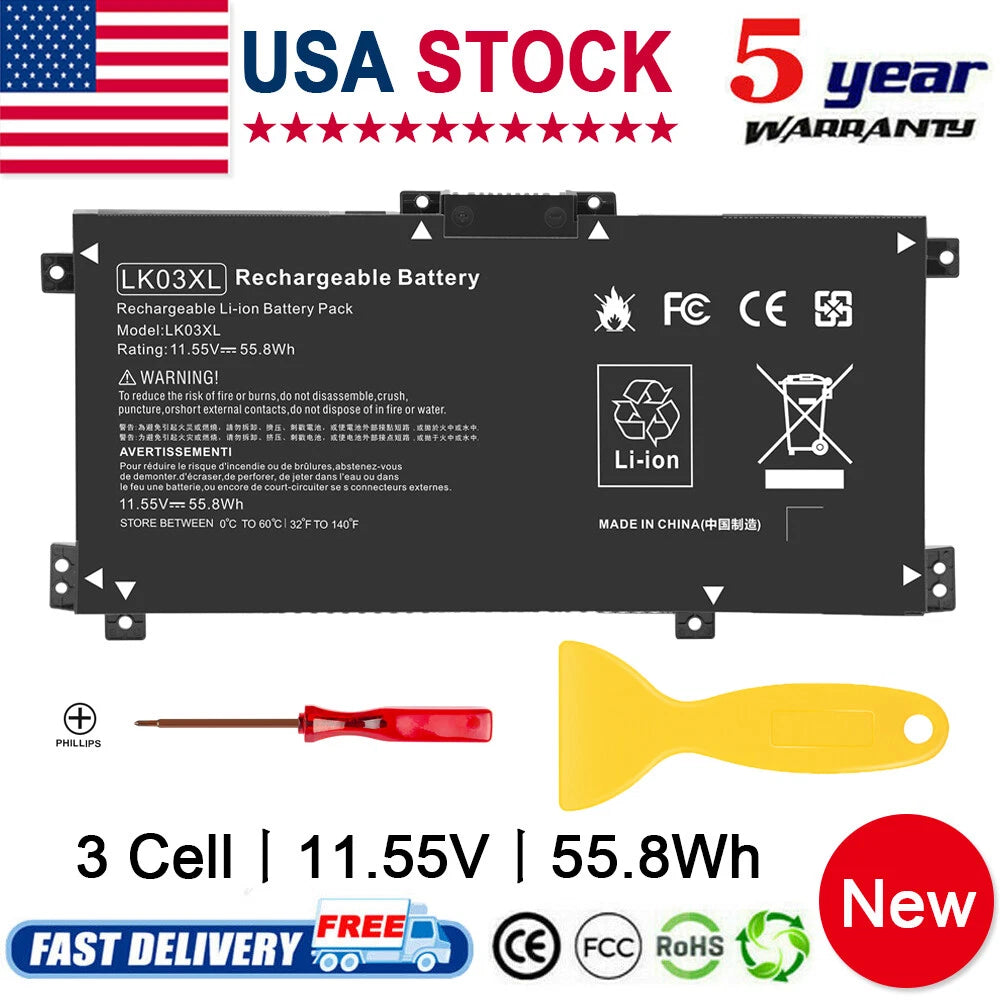 11.55V Laptop Battery for HP ENVY x360 15m-cn 15m-cn0011dx LK03XL L09281-855
