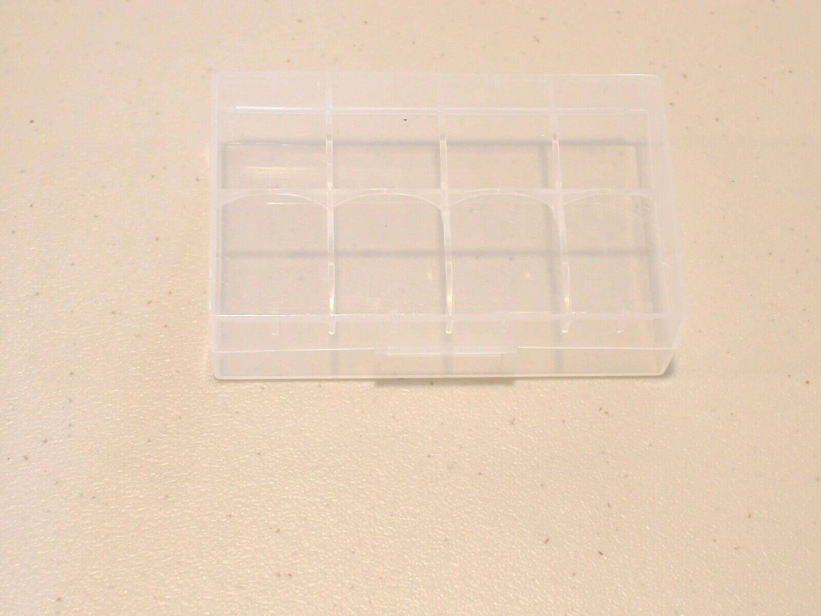 1 pc 20700 21700 PLASTIC STORAGE PROTECTIVE CASE HOLDER BOX BATTERY CLEAR 2-bay