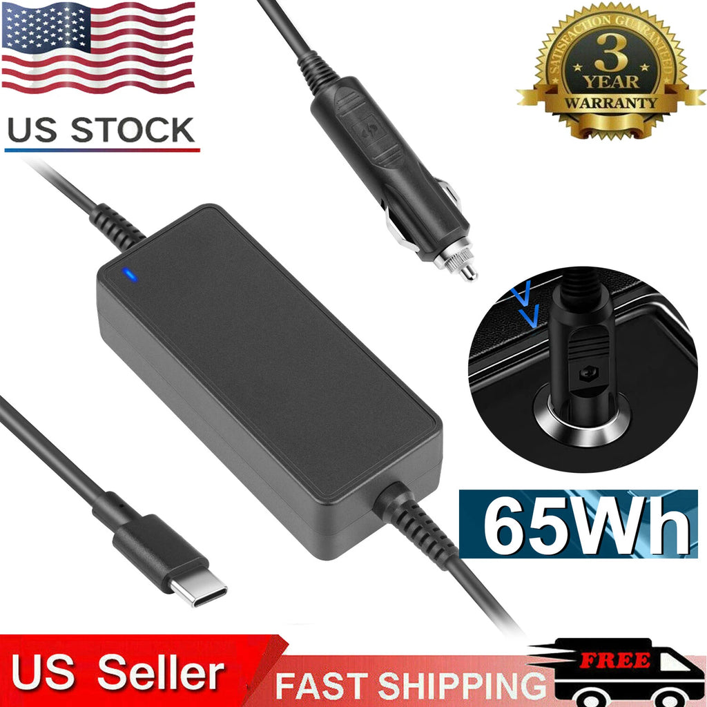 65W 61W 45W 20W USB C PD Laptop Car Charger Power Supply DC Adapter Universal US