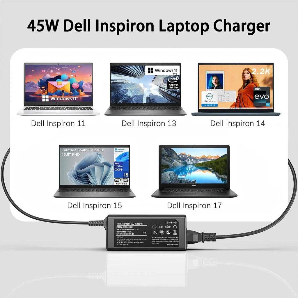 For Dell Inspiron 15 3000 5000 7000 Series Laptop Adapter Power Supply Charger