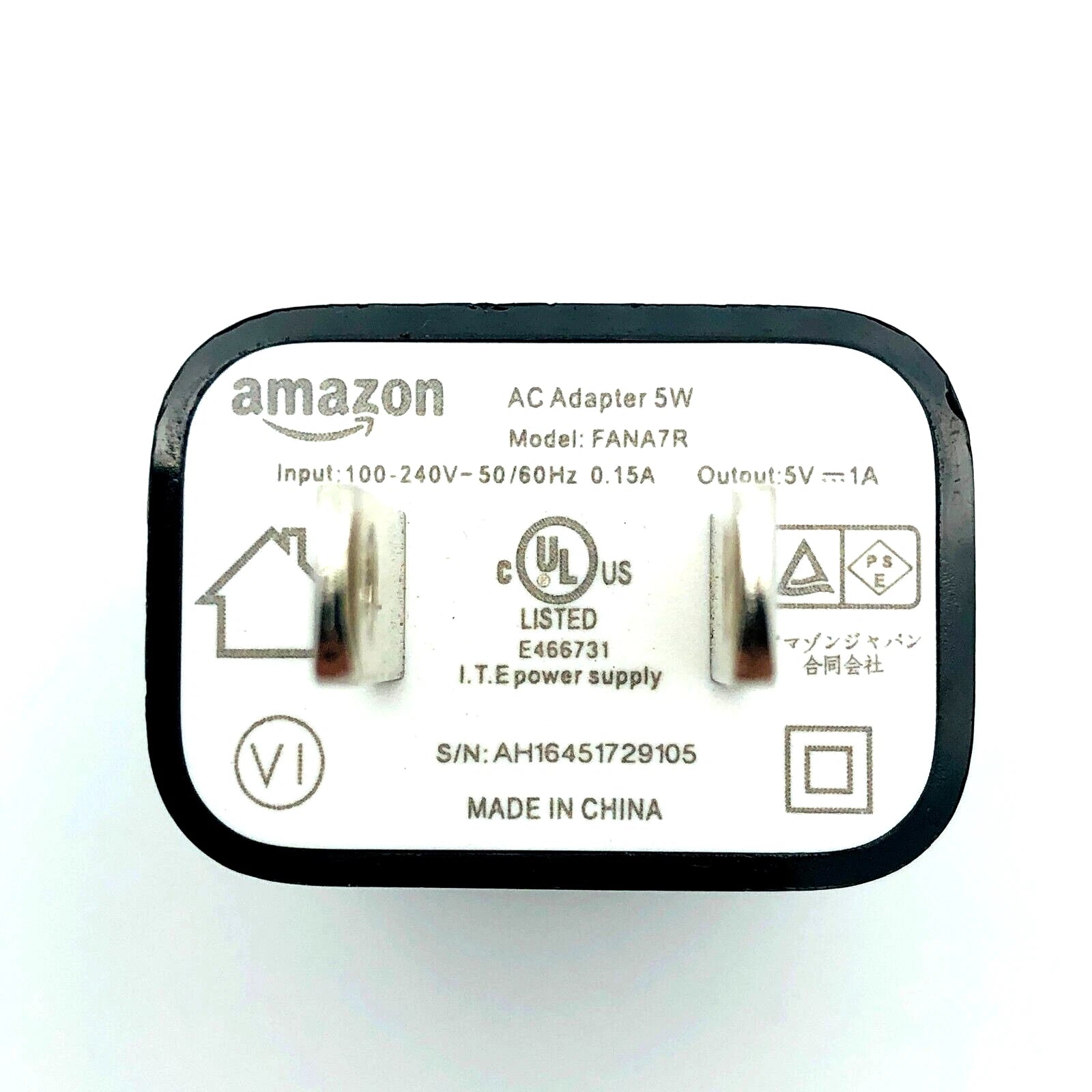 NEW Original 5W Amazon FANA7R AC Wall Adapter 5V 1A w/ USB A to Micro USB Cord