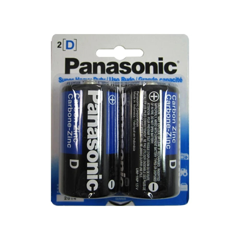 12x Panasonic Size D Batteries 1.5V Heavy Duty D2 x 6