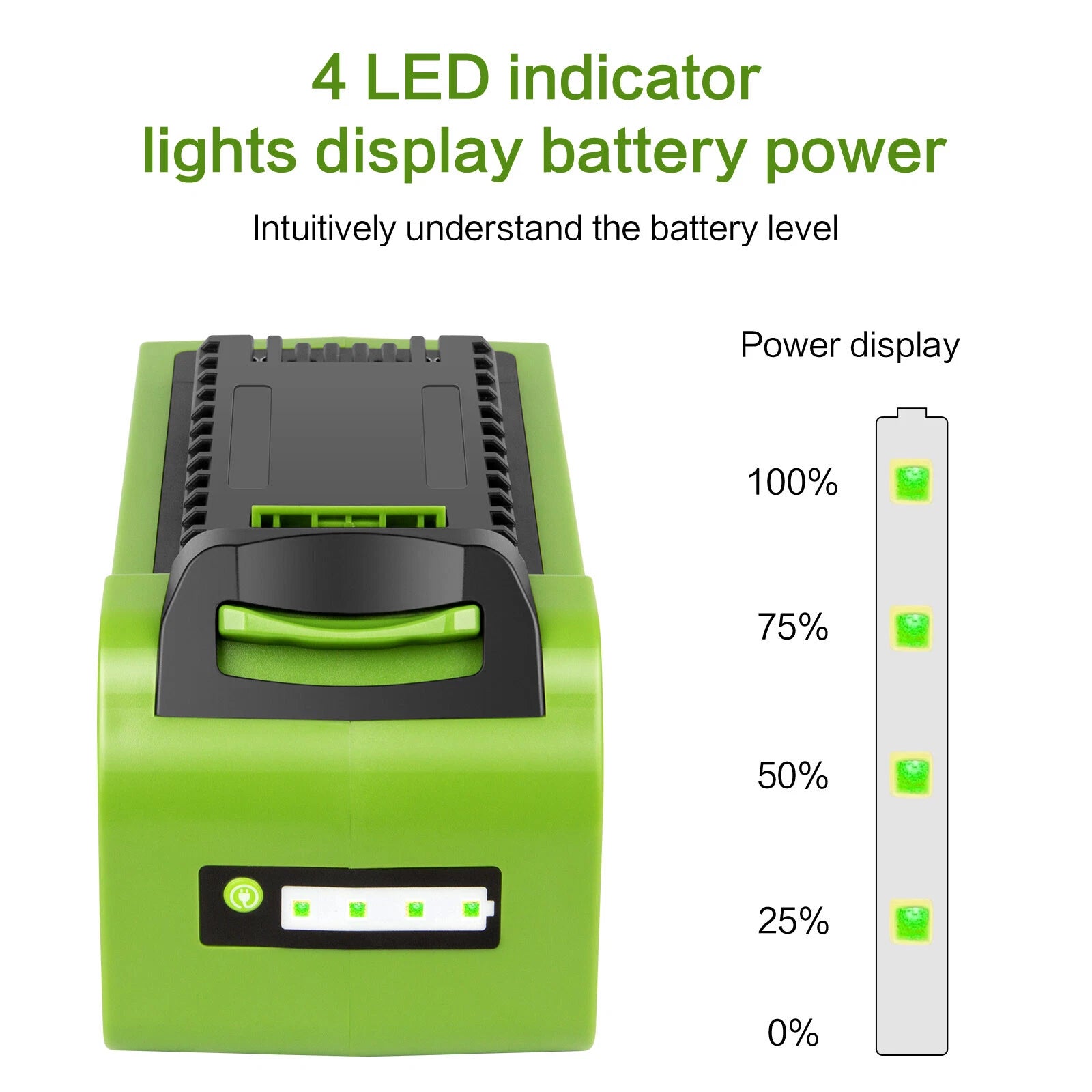 7.0AH 40V G-MAX Lithium Battery for GreenWorks 29472 29462 29462 29252 20202 USA