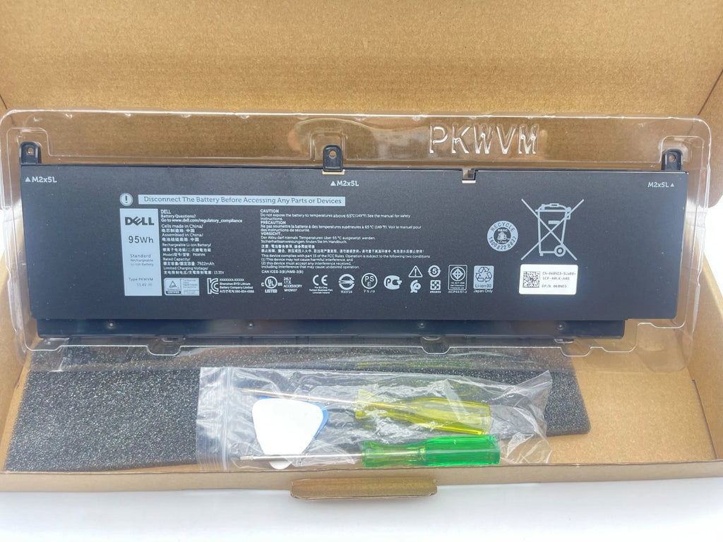 Genuine 95WH PKWVM Battery for Dell Precision 7550 7560 7750 7760 0CR72X OEM