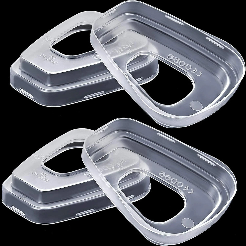4 Pcs 501 Filter Retainer Cover for 6200 6800 7502 Respirator Facepiece Gas Mask
