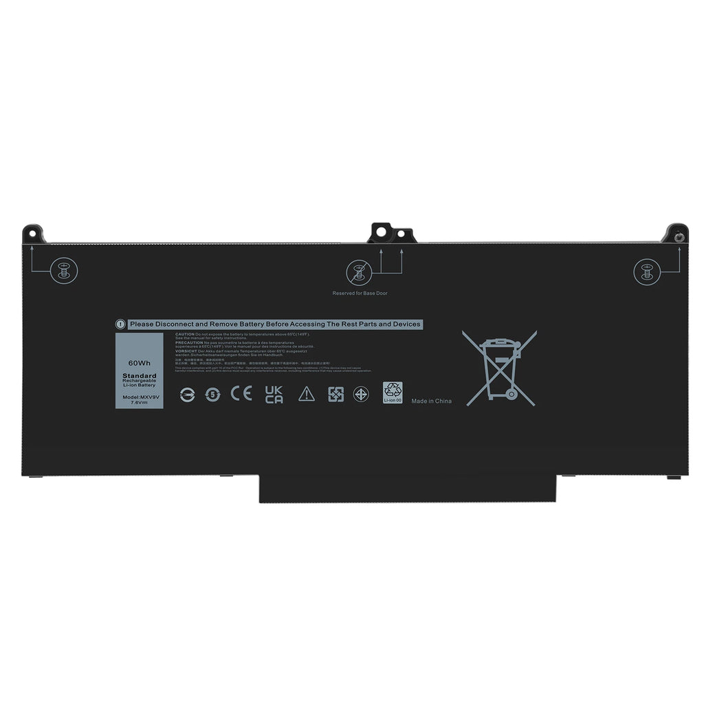LOT MXV9V Battery For Dell Latitude 5300 5310 7300 7400 5VC2M N2K62 Type 60Wh