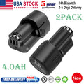 2x 4.0Ah Lithium Battery For Bosch BAT414 10.8V 12V MaxBAT411 BAT411A BAT412A